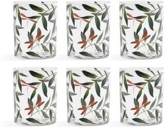 Zodax Whispering Leaves & Dragonfly Tumblers, Set of 6