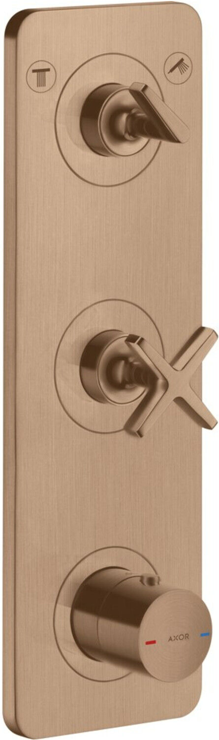 Hansgrohe Fertigset Axor Citterio E UP-Thermostat 380x120mm, m Pl., brush. r gol (36703310)