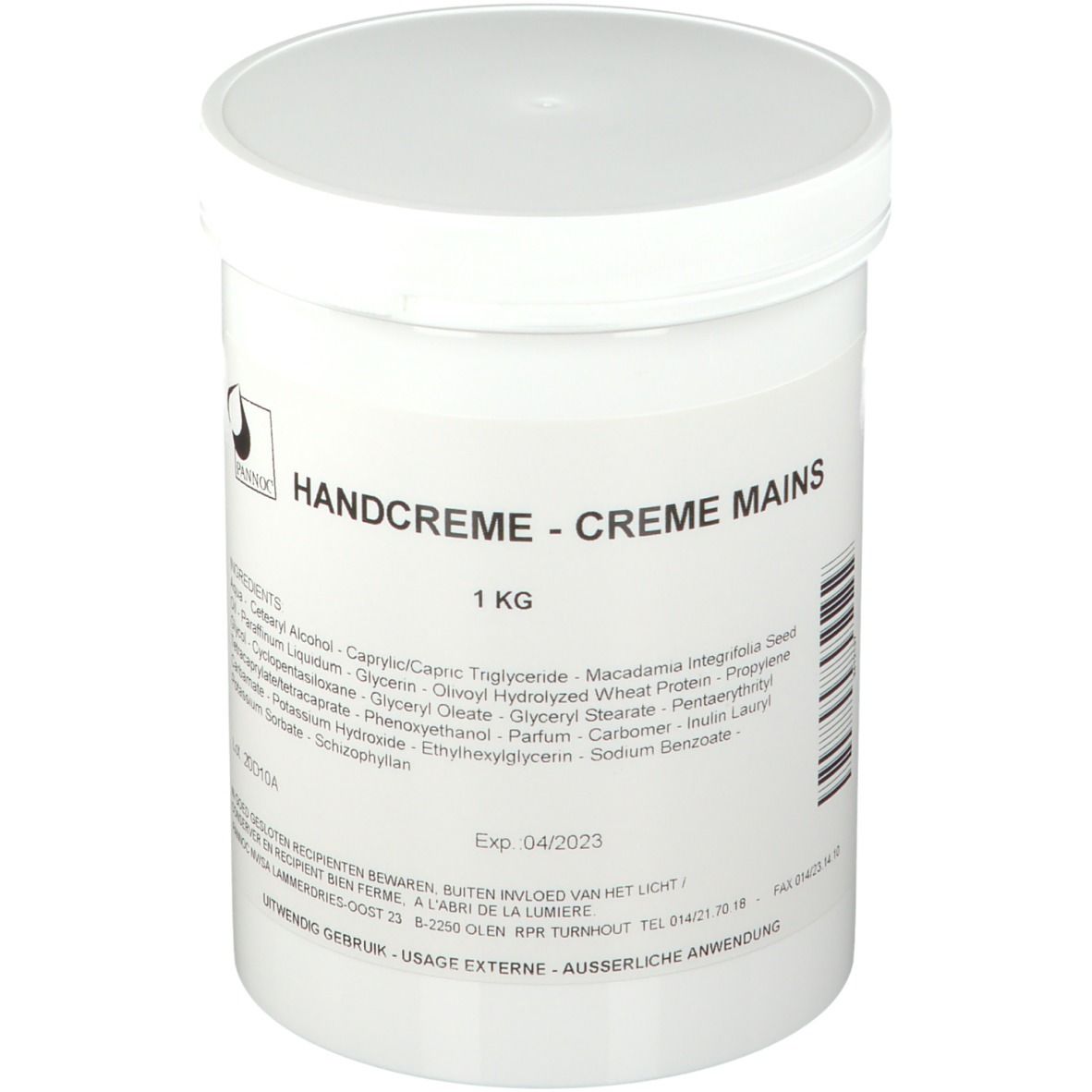 Pannoc Geparfumeerde Handcreme 1000 ml Creme