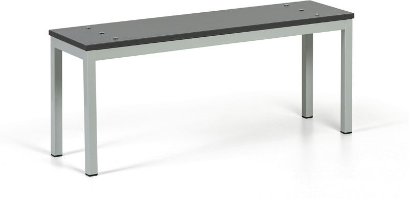 B2B Partner Garderobenbank, Sitz - Laminat, Länge 1000 mm, Graphit