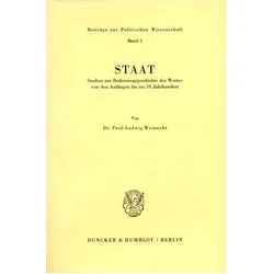Staat., Fachbücher von Paul-Ludwig Weinacht
