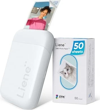 Liene Pearl 5×7,6 cm (2×3 Zoll Fotodrucker) + 50 Stück Zink-Fotopapier, 50 Stück