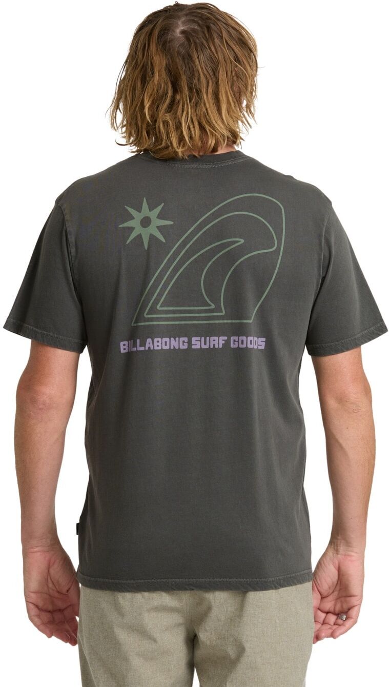 T-Shirt BILLABONG "Rake Premium", Herren, Gr. XXL, grau (raven), Obermaterial: 100% Baumwolle., Shirts T-Shirt raven XXL