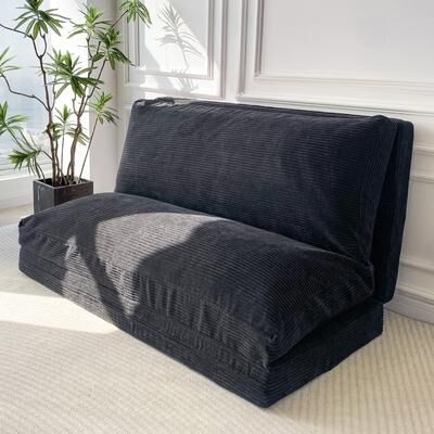 COSMOGO Corduroy Bean Bag Folding Sofa Bed