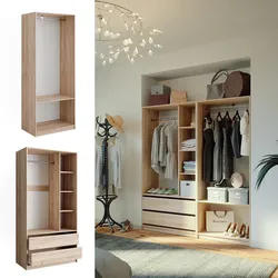 Vicco Kleiderschrank Elmo Sonoma 80 x 200 cm Set mit 2 Teile