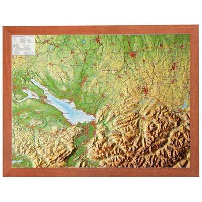 Markgraf, A: Relief Region Allgäu Bodensee mit Holzrahmen, Sonstige von Andre Markgraf,Mario Engelhardt, GeoRelief