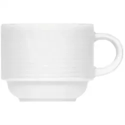 Bauscher Mocca-Obere 0,09 ltr. Stapelb. 2510/09 Carat Weiss