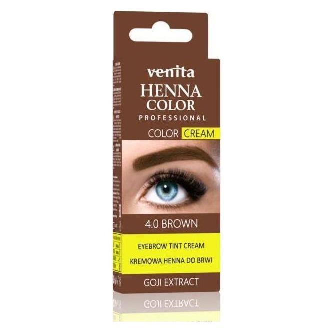 Venta Venita Augenbrauenfärbecreme Henna Professional mit Goji-Extrakt (Braun) (5902101519991)