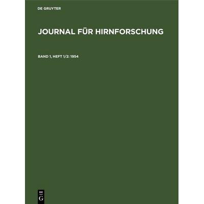 1954, Gebundene Ausgabe von , De Gruyter, 978-3-11-252681-1