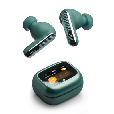 JBL wireless In-Ear-Kopfhörer "LIVE BEAM 4", grün, B:10,5cm H:4,5cm T:16,5cm, Kopfhörer, Kabellose Ohrhörer mit Noise-Cancelling-Funktion