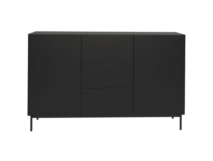 SIDEBOARD Olio SCHWARZ 160 CM