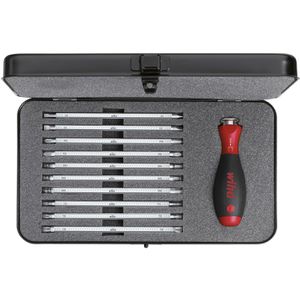 Wiha Schraubendreher System 6, 281B11, 00623, Set, Schlitz, Kreuz, Torx, Innensechskant, 11-teilig