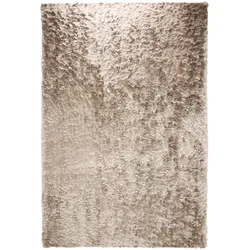 benuta Nest Hochflor Shaggyteppich Whisper Beige 140x200 cm - Hochflor Teppich für Wohnzimmer
