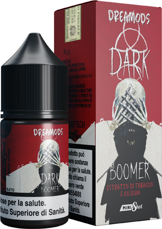 Dreamods Boomer Dark Il Santone Dello Svapo Aroma Mini Shot 10ml Tabacco Ciliegia