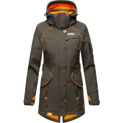 MARIKOO Damen Outdoor Softshell Jacke mit abnehmbarer Kapuze Soulinaa