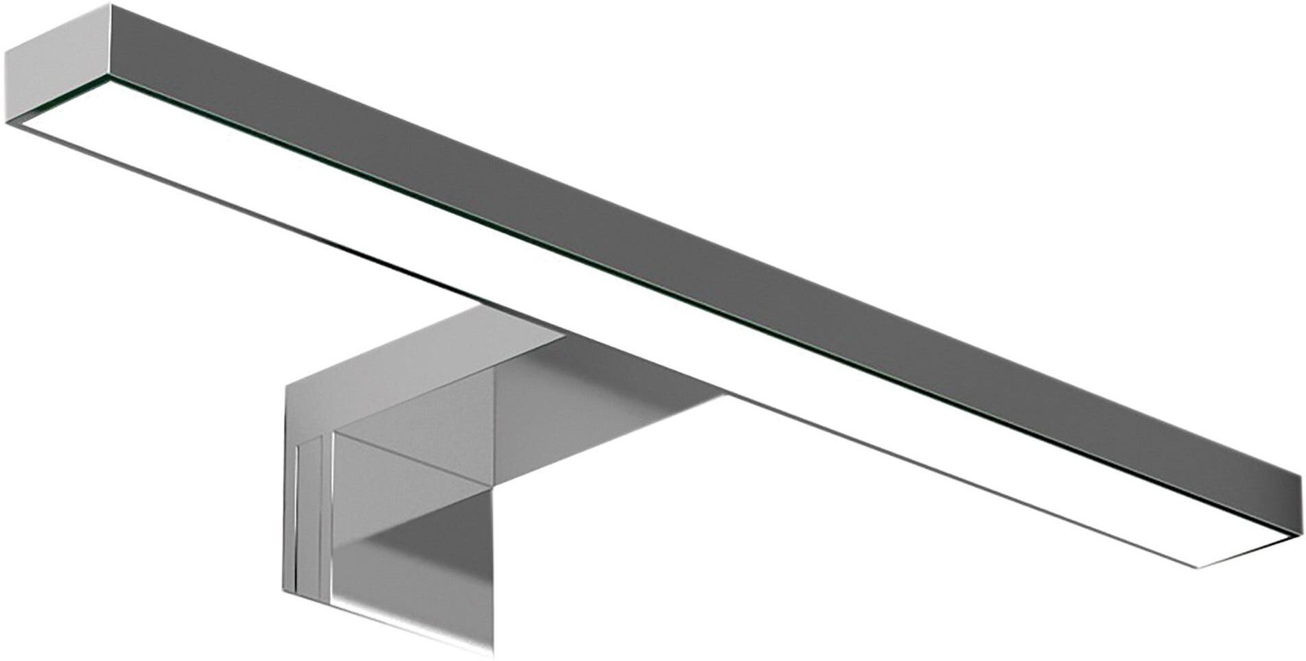 Bluehome LAMPADA IP44 LED 5W SQUADRATA IN ABS FINITURA CROMO L 30 cm 4500K PER SPECCHI