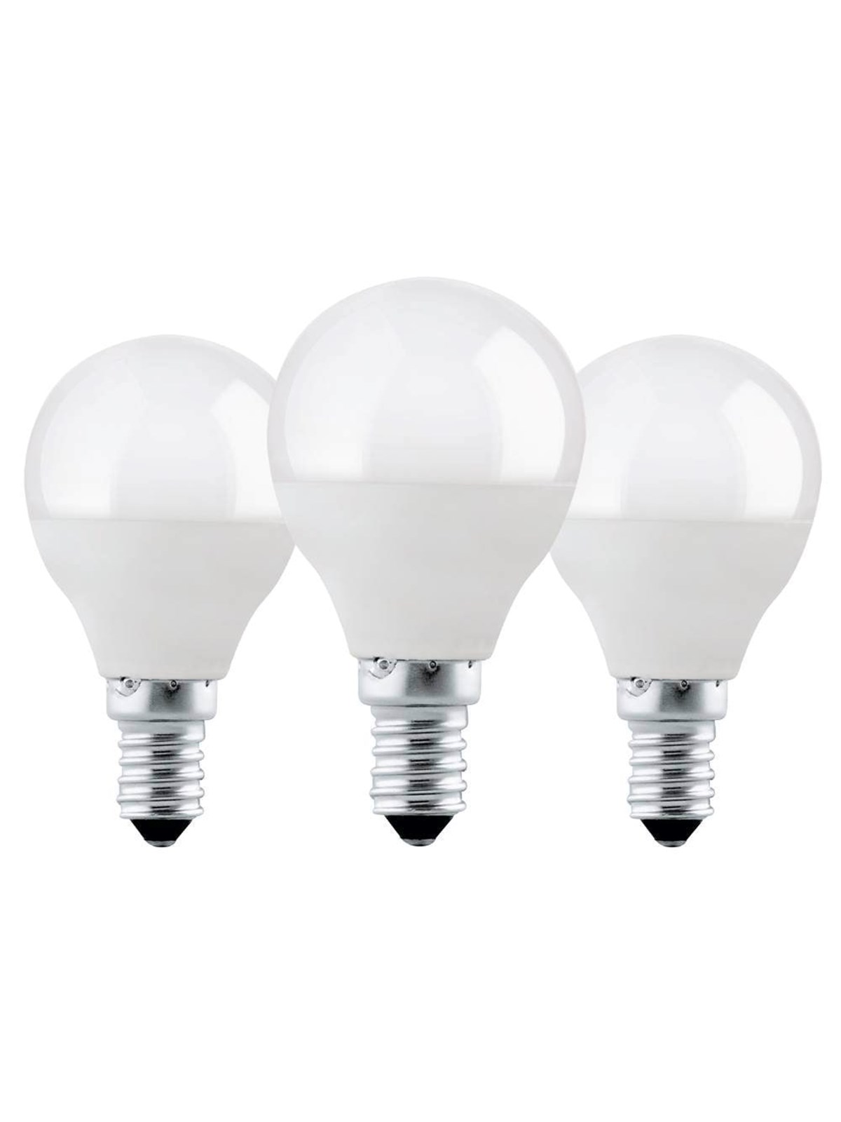 EGLO LED-Lampe P45 4,9W 470Lm 3000K Opal 3 pcs E14