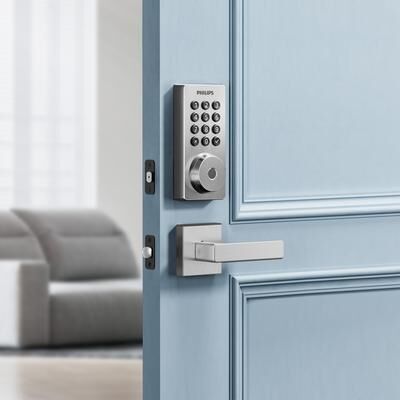 Philips Smart Wi-Fi Door Lock with Lighted Keypad and Lever Set