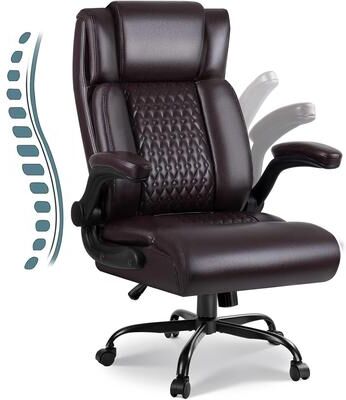 BOSSIN Executive Office Chair,Big and Tall Office Chair with Ergonomic,High Back,and Lumbar Support