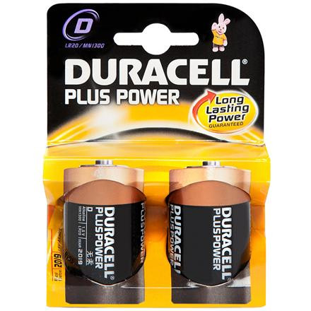 Duracell MN1300 Plus Power Mono D Batterijen 1,5V - 2 stuks