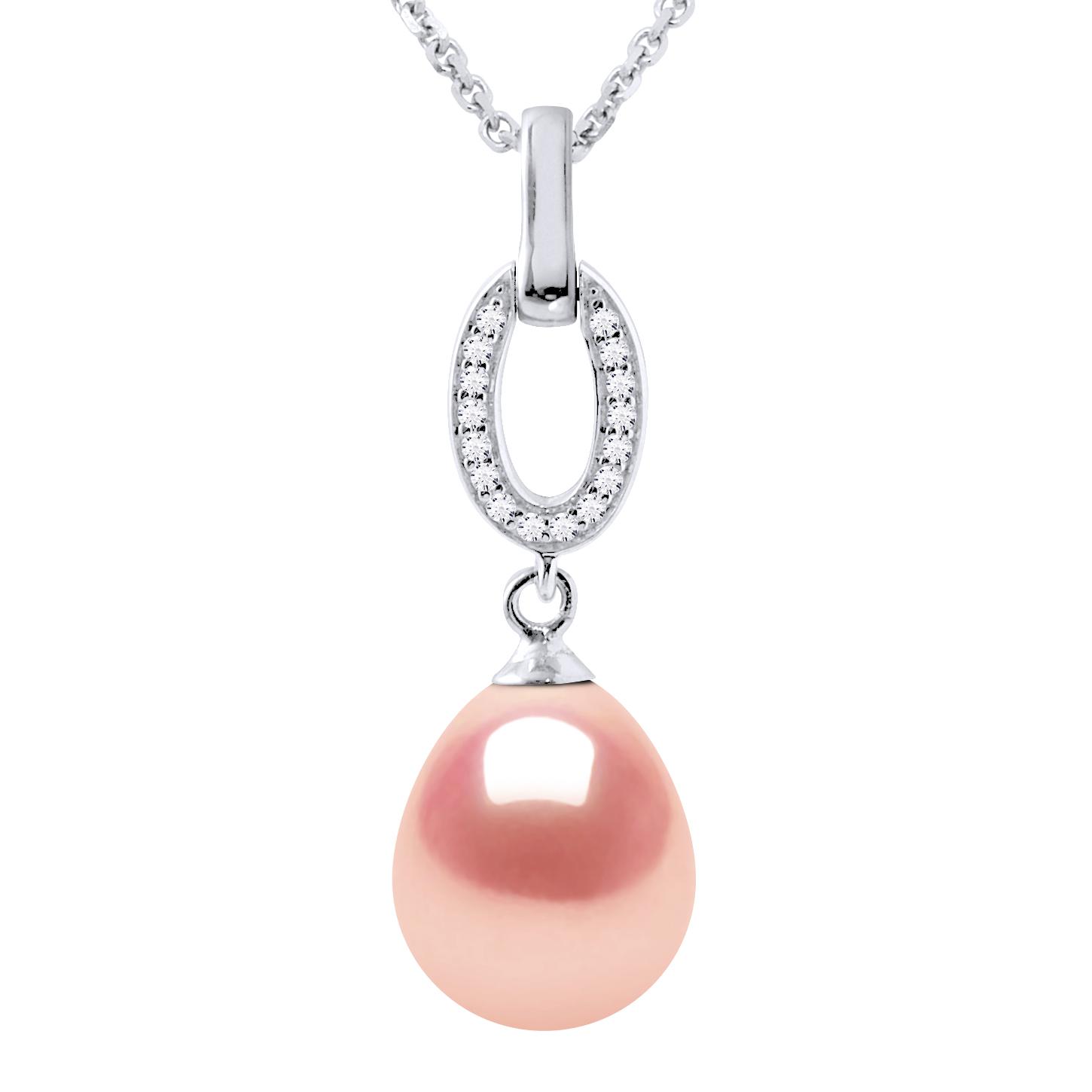 SHUTTLE zoetwater parel sieraden 9-10 mm Roze 925