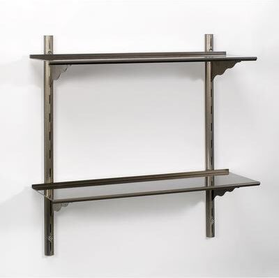 Wallscapes Puzzle Shelf Kit - Clear Metal with Bracket
