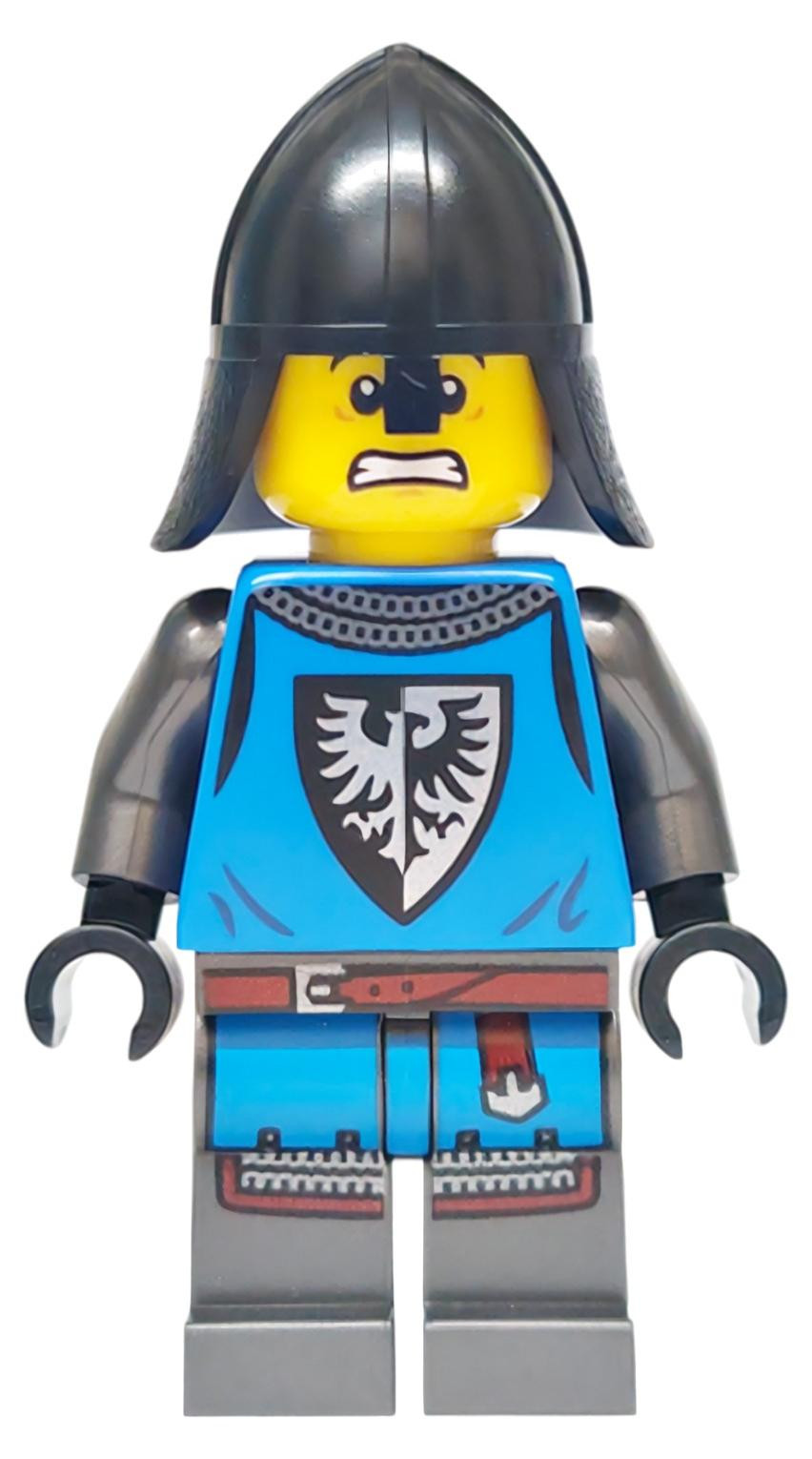 LEGO Minifiguur Bosfort Zwarte Valk Soldaat Parel
