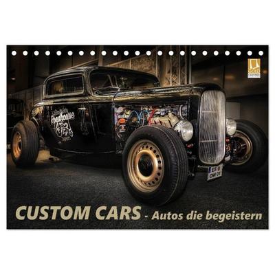 Custom Cars - Autos die begeistern (Tischkalender 2027 DIN A5 quer), CALVENDO Monatskalender