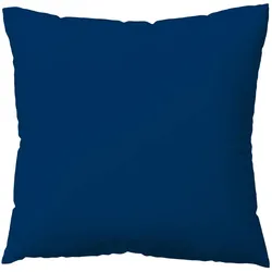 Schlafgut Woven Satin Bettwäsche Kissenbezug einzeln 40x40 cm | blue-deep - blau