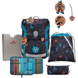 DerDieDas ErgoFlex Easy Schulranzen-Set  5tgl. Ninja Fighter 22,5 Liter