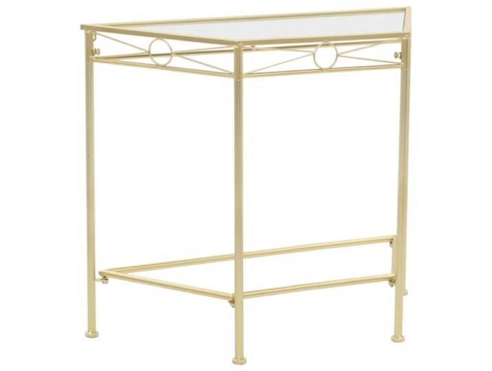 vidaXL Bijzettafel in vintage stijl 87x34x73 cm metaal goud