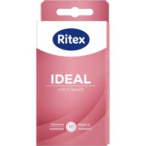 Ritex Kondome IDEAL extra feucht, 53 mm, mit extra viel Gleitmittel, 10 Stück