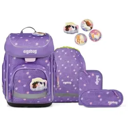 ergobag cubo Set Schulranzen-Set PonyBäradies Lila 5-teilig 19 Liter