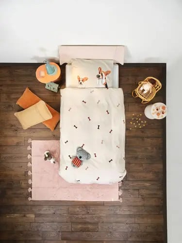 Snurk Snurk Beagle Friends Dekbedovertrek voor volwassenen 140x200/220 cm