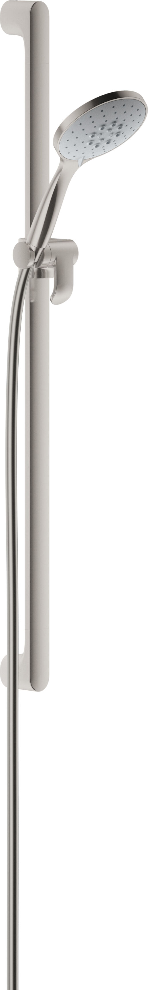Keuco douche match0 51587050000 nickel brossé, barre murale 900 mm, 3 modes de jet