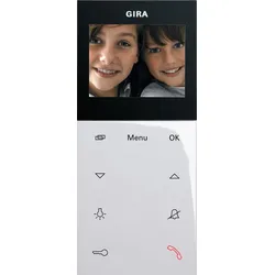 Gira 123903 Wohnungsstation Video AP Plus System 55 Reinweiß