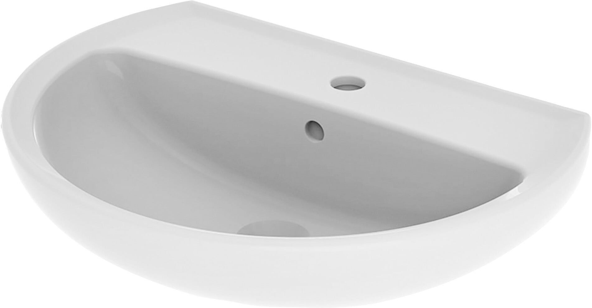 Geberit LAVABO A COLONNA E SOSPESO  SERIE COLIBRI CERAMICA BIANCA 60x45 cm (LxP)