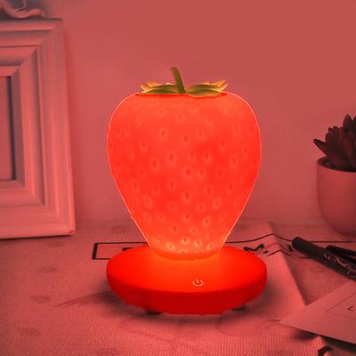 GreatGadgets LLC Touch Sensitive Strawberry Table Lamp Charming Strawberry Lampshade For Home Decor, Gift Ideas Yellow