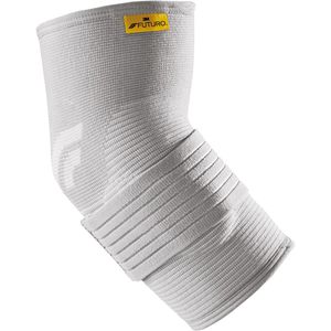 FUTURO Ellenbogenbandage 47861, für links & rechts, grau, Größe S