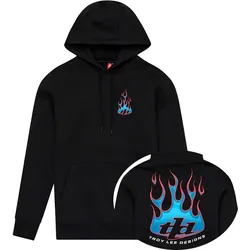 Troy Lee Designs Torched, Kapuzenpullover - Schwarz/Blau - S