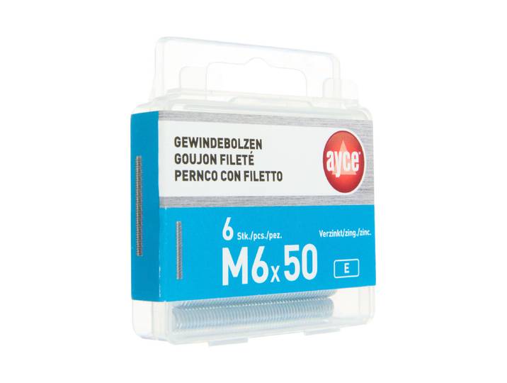 Ayce Gewindebolzen M6 × 50 mm