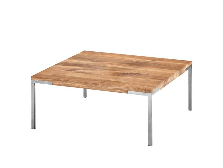Table basse carrée Niaoro 80 x 34 x 80cm Marron/Noir