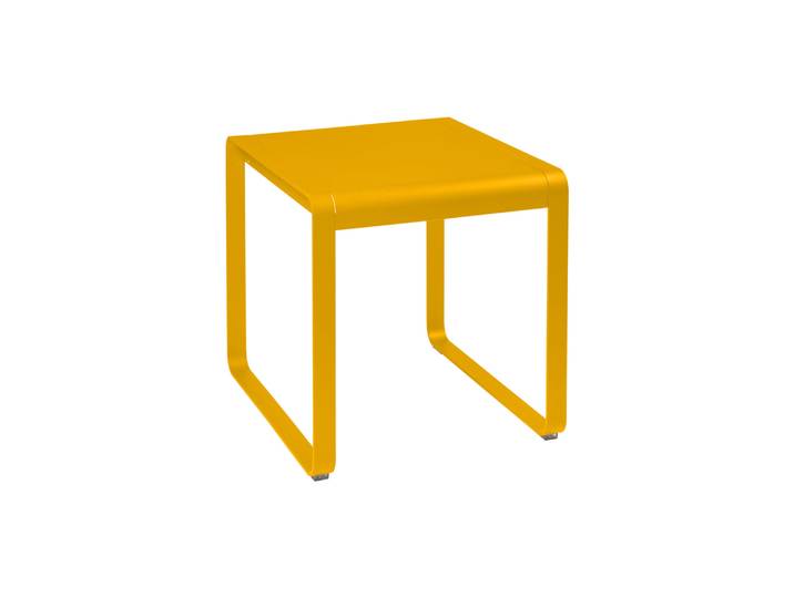 Fermob - Table carrée Bellevie - Jaune - Aluminium - Designer Pagnon & Pelhaître