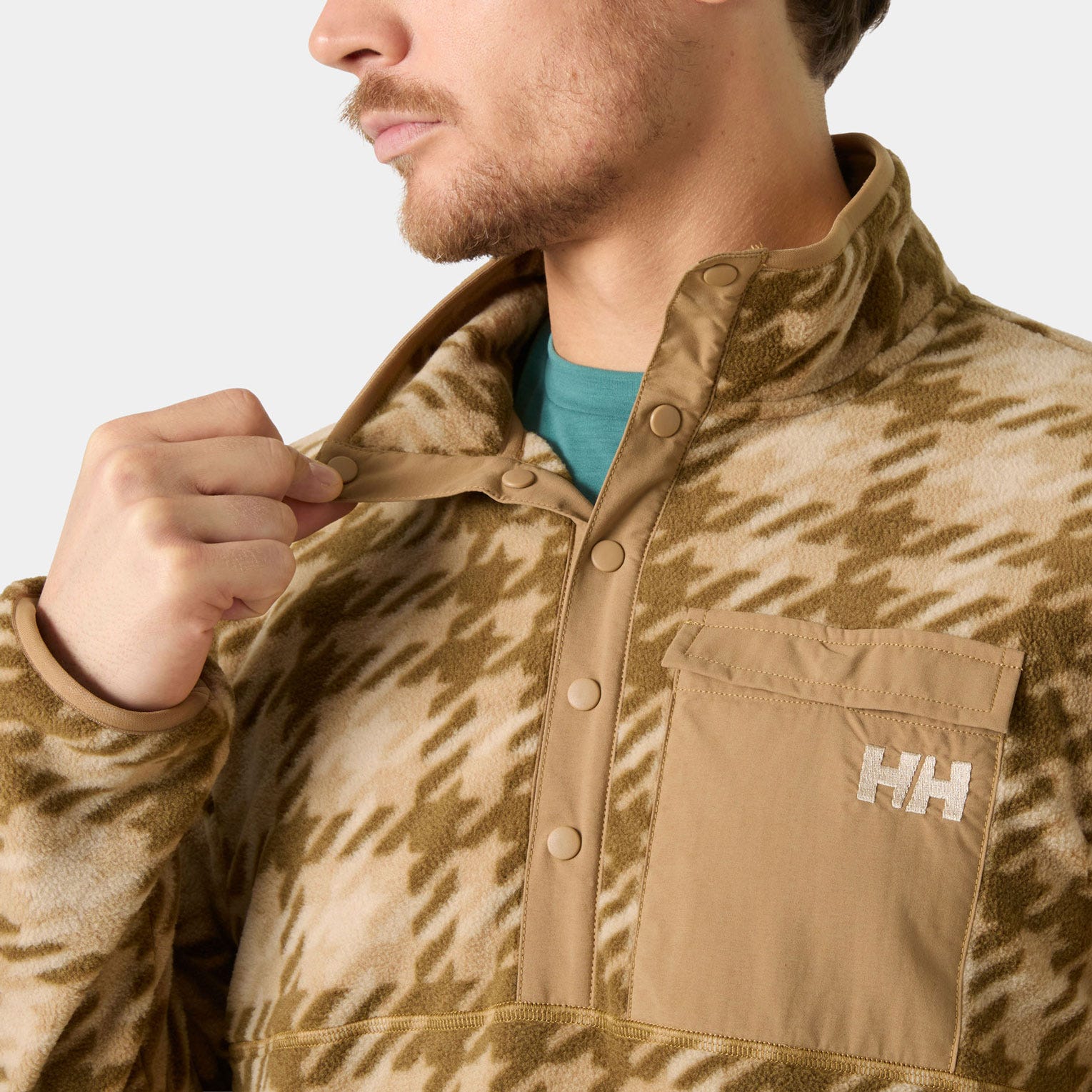 Helly Hansen Men's Maridalen Printed Fleece - Brown - S