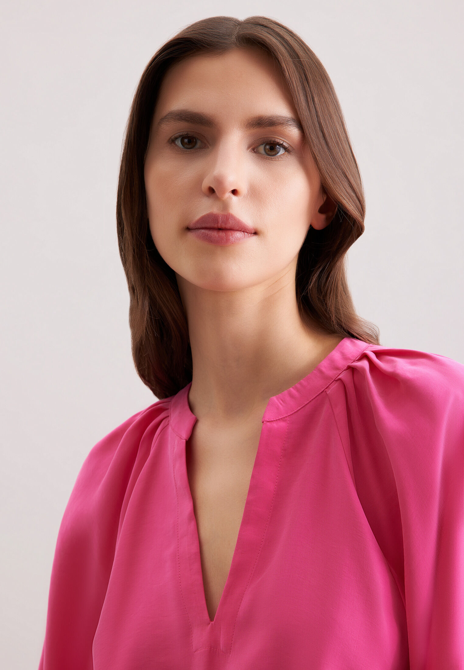 Tunika SEIDENSTICKER "Schwarze Rose", Damen, Gr. 38, pink, 88% Modal, 12% Polyester, unifarben, Tuniken Tunika pink 38