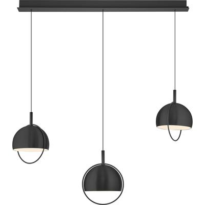 LED Pendelleuchte "HOOP", schwarz, 3, 1 Stk., HELL HÖLLISCH GUTES LICHT, Leuchten, B-Link Fernbedienung, Stufenlos höhenverstellbar, LED Pendelleuchte