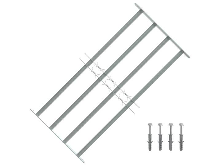 vidaXL Fenstergitter Verstellbar mit 4 Querstäben 700-1050 mm