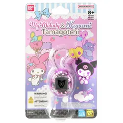 Bandai - Tamagotchi Kuromi & My Melody Virtual Pet – Elektronisches Haustier mit Mini-Games & Schlüsselanhänger