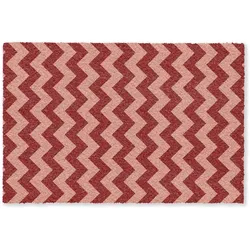 FUSSMATTE Zickzack - Streifen - Muster - Rot Schmutzfänger 90x60 cm