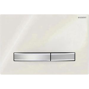 Geberit Geberit Betätigungsplatte Sigma50, Kunststoff & Metall, für WC, für  Sigma UP, 2-Mengen-Spülung, sandgrau / chrom
